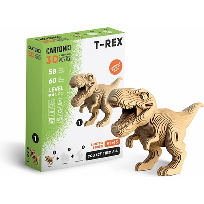Cartonic 3D Puzzle T-Rex 58 ks