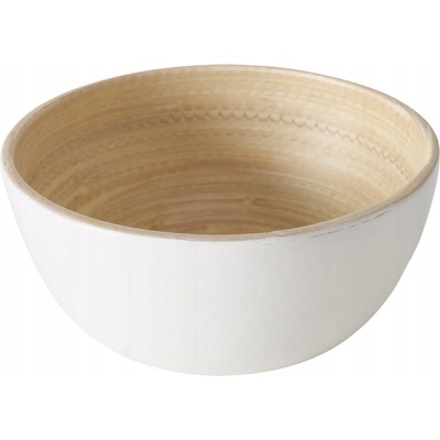 Boltze Miaka na servírování pokrmů bambusová bílá Bowl Bambo 10 x 4,7 cm