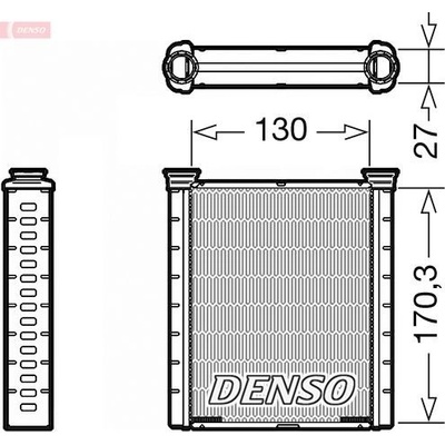 Výměník tepla, vnitřní vytápění DENSO DRR46001