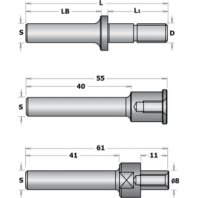 CMT Orange Tools CMT C924 Trn talířové frézy s podložkami - S=12, D=M12, L1=39,5