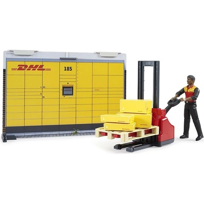 Bruder 62251 BWORLD Pobočka přepravce DHL s figurkou