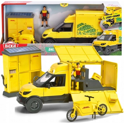 Dickie DHL zásielková doprava 25 cm žltá