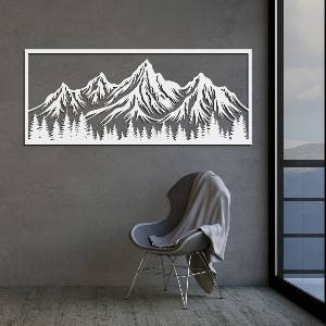 Decono Метална Декорация Large Mountains