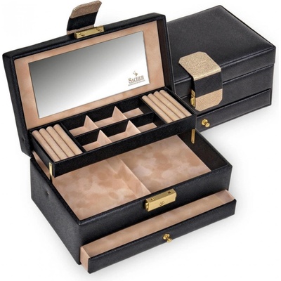 Sacher šperkovnice Helen Saffiano černá