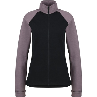 Stoic Дамско поларено яке Stoic Women's MerinoFleece335 KuolpaSt. Jacket Fleece jacket - Black / Plum Dusk (105-5555-0114)