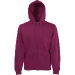 Fruit of the Loom Мъжко яке с качулка fruit of the loom premium / Мъжко яке с цип - бордо xxl (16203437005)