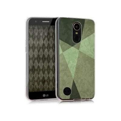 kwmobile Прозрачен калъф за lg k10 (2017) - светлозелен