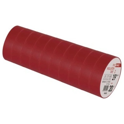 Emos Izolačná páska 19 mm x 20 m červená 10 ks
