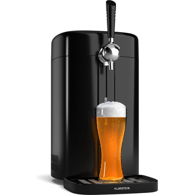 Klarstein Диспенсър за бира FrostBrew, Система за налягане на CO2, Термоохлаждане, 3-12 °C, LED дисплей за температурата (TK49-FrostBrewBlackS) (TK49-FrostBrewBlackS)