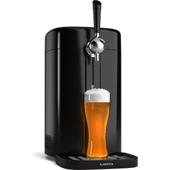 Klarstein Диспенсър за бира FrostBrew, Система за налягане на CO2, Термоохлаждане, 3-12 °C, LED дисплей за температурата (TK49-FrostBrewBlackS) (TK49-FrostBrewBlackS)