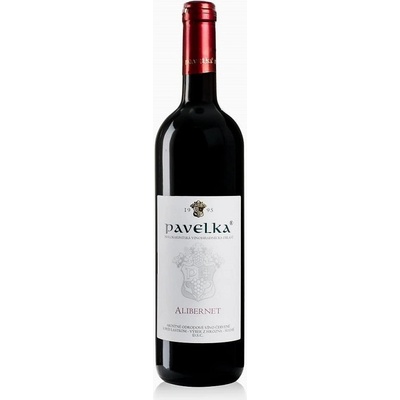 Pavelka a Syn Alibernet 2021 Výber z Hrozna 13% 0,75 l (čistá fľaša)