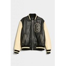 Gant GANT UNISEX LEATHER VARSITY jacket čierna