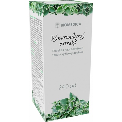 Biomedica Rýmovníkový extrakt bylinný s nádchovníkom 240 ml