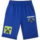 Šortky bermudy Minecraft modré