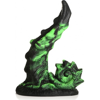 Creature Cocks Glowzilla Glow in the Dark Silicone Dildo Green