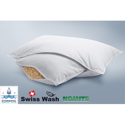 Dauny péřový polštář Capa Wool s nastavitelnou výškou 50x70 130+400 g