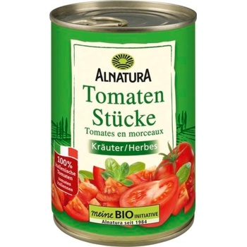 Alnatura Био домати на парчета с билки - 240 г