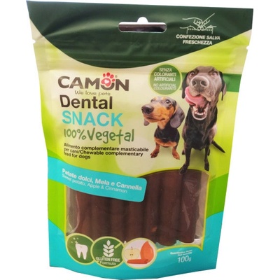 Camon Dental Snack Dog Vegetal Sticks Bataty a jablká 100 g