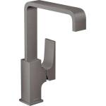 Hansgrohe Metropol - Смесител за умивалник с изпускателен клапан „Push-Open, матиран черен хром 32511340 (32511340)