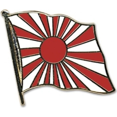 Odznak (pins) 20mm vlajka Japonská vojnová - farebný