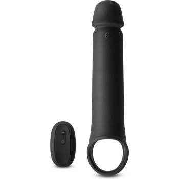 NS Novelties Renegade Brute Vibrating Silicone Penis Extender with Remote Black