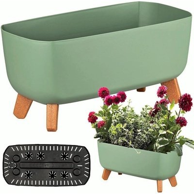 Prosperplast GRACIA CASE Květináč 58 cm zemitě zelený