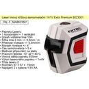 Extol Premium Laser liniový 1H1V křížový samonivelační 8823301