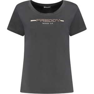 FREDDY Дамска тениска с къси ръкави freddy, Размер s, Цвят Черен (f25wcrt1_nen)