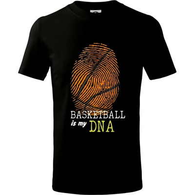 Basketball is my DNA tričko dětské bavlněné černá