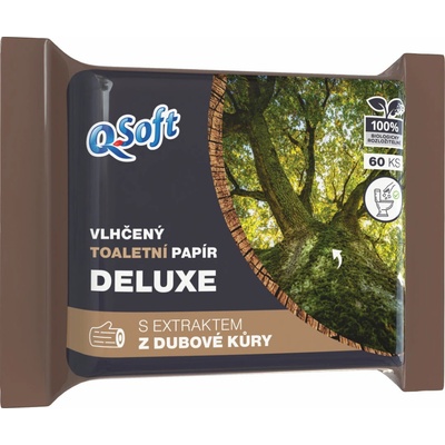 Q-Soft vlhčený s extraktom dubovej kôry 60 ks