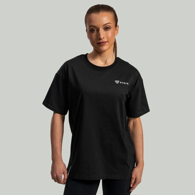 GymBeam Dámske tričko Lunar Oversized Black STRIX