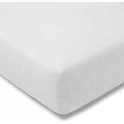 TiaHome Prostěradlo jersey bílé 90x200