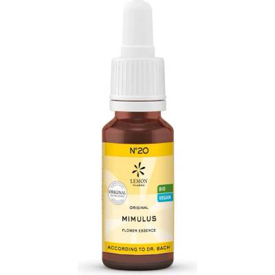 Lemon Pharma Цветна есенция от Мимулус, по метода на д-р Бах 20 ml капки | Lemon Pharma (181205 (900120) LP)