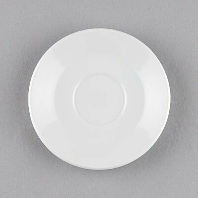 Český porcelán Dubí Podšálka porcelánová Hotelová pod kávu čaj 14,5cm BIELA