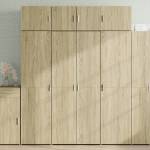 vidaXL Шкаф за съхранение, дъб сонома, 80x42, 5x225 см, инженерно дърво (3281352)