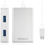 Macally USB Хъб Macally UC3HUB, 4 порта, от USB Type-C към 4x USB 3.1 Type-A, бял (UC3HUB / 28636)