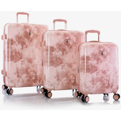 HEYS Комплект от три щампосани пътнически куфара Heys Tie-Dye S, M, L Heys | Rozov | ЖЕНИ | ЕДИН РАЗМЕР