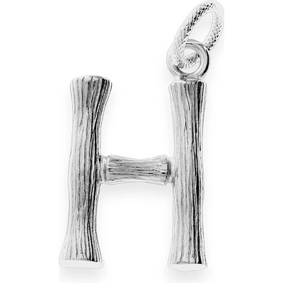 MPM Ocelový unisex nerezový přívěsek "H" 70213 stříbrné barvy