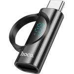 hoco. Адаптер HOCO UA32A Lightning гнездо - Type-C, LED дисплей, ЧЕРЕН UA32A_B (UA32A_B)