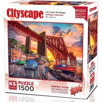 KS Games Пъзел KS Games от 1500 части - Живот под моста (22039)