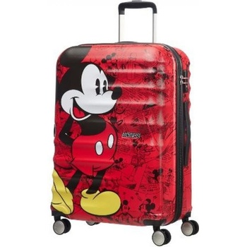 Samsonite American Tourister Спинер на 4 колела 77 см. Wavebreaker Mickey Comics Red