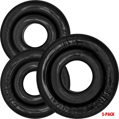 OXBALLS Rimringz Multi Size 3-Pack Cockrings Black