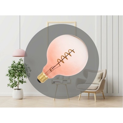 Nedes LED Žiarovka FILAMENT SPIRAL G125 E27/4W/230V 2000K ružová