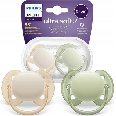 Avent Philips šidítko Ultrasoft Premium 2 ks oranžová