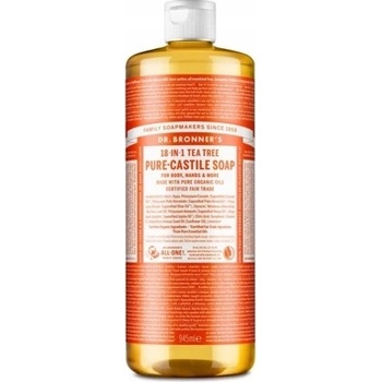 Dr. Bronner's tekuté univerzálne bio mydlo ALL-ONE Tea Tree 945 ml