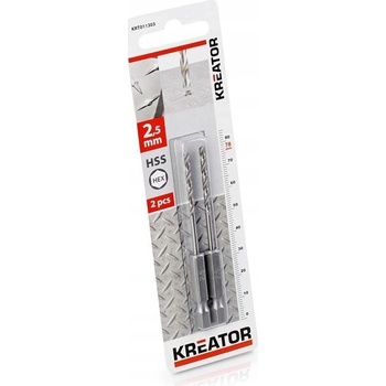 ks HSS Vrtákov do kovu HEX 2.5 x 78 mm