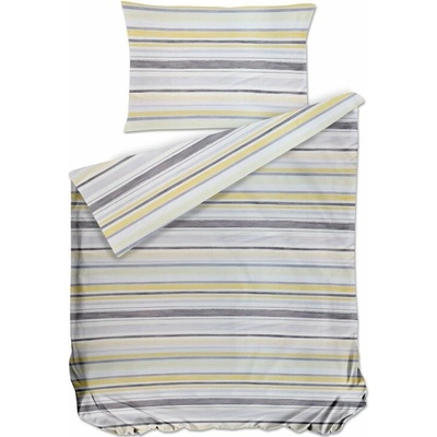 Bierbaum obliečka bavlna satén 3327 Stripe Yellow 140x200 70x90