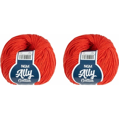 BELLATEX Ally cotton 50 g súprava 2 ks – 058 červená