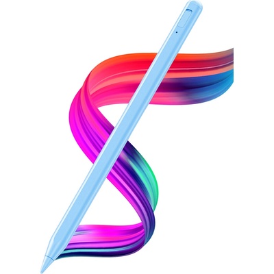 Techsuit Stylus Pero AC10SH pre iPad – Bluetooth, Type-C, 125mAh, Palm Rejection, Vymeniteľná Apple Nib – Pokojná Modrá