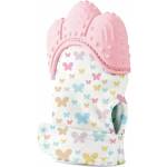 BabyJem Ръкавица за чесане на зъбки BabyJem - Butterfly, Pink (526)